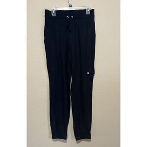 Juicy Couture Lightweight‎ Cargo Jogger Pants Womens Medium Black Rayon